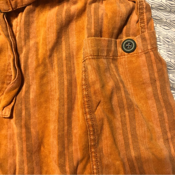 SOLD Anthropologie Hei Hei Tahiti Orange Striped Shorts - Picture 3 of 7